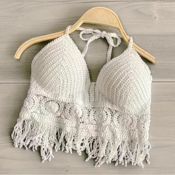 Fringe Halter Top - Picture 1 of 6